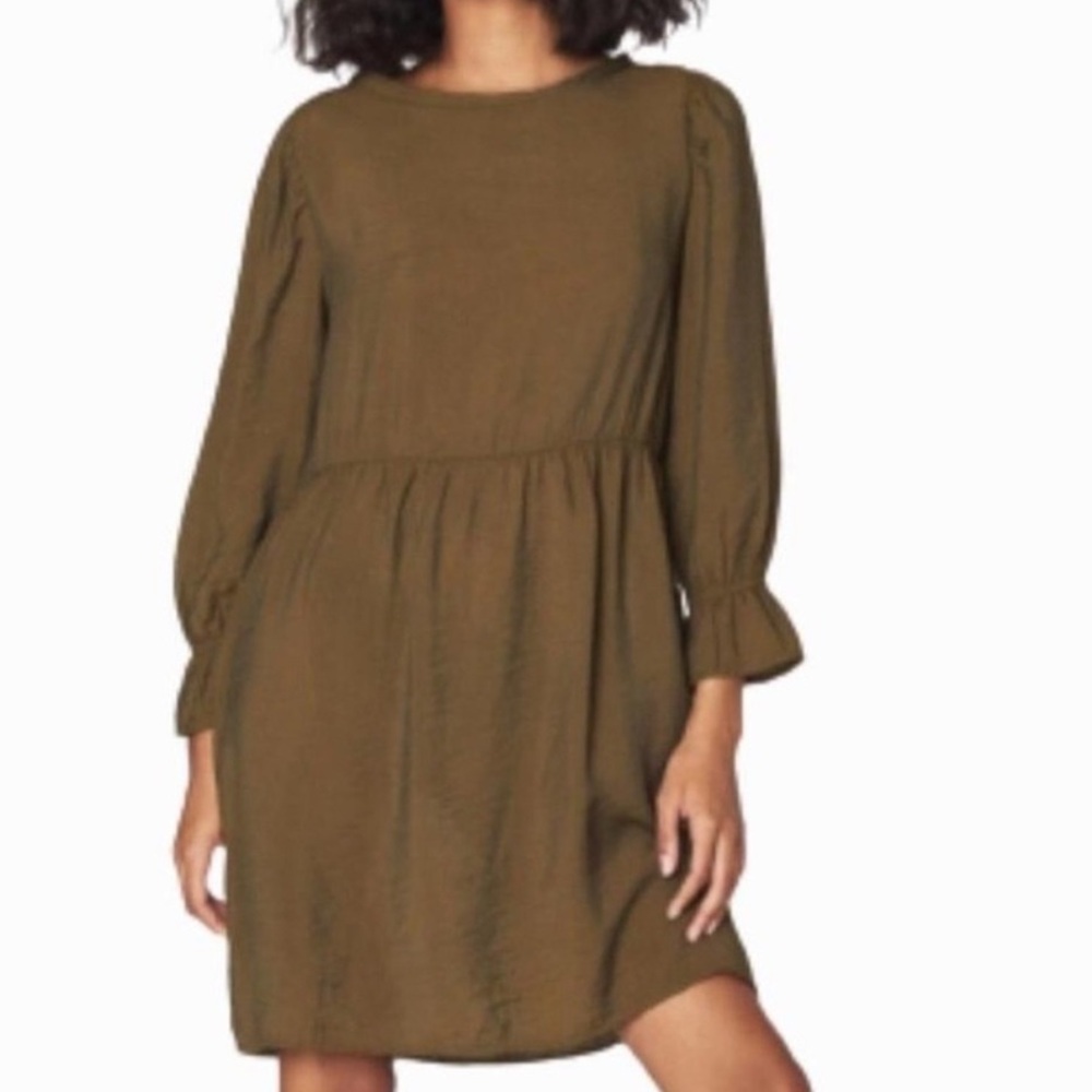 Olive Green Lacausa Dress
